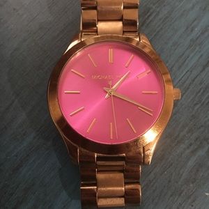 Pink Michael Kors watch